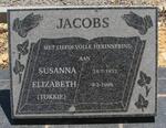 JACOBS Susanna Elizabeth 1932-1998