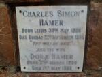 HAMER Charles Simon 1886-1955 & Dora 1898-1968