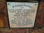 HAMILTON Alexander -1958 & Margaret -1959