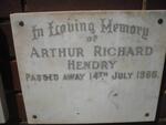 HENDRY Arthur Richard -1966