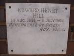 HILL Edward Henry 1881-1965