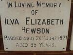 HEWSON Ilva Elizabeth -1971