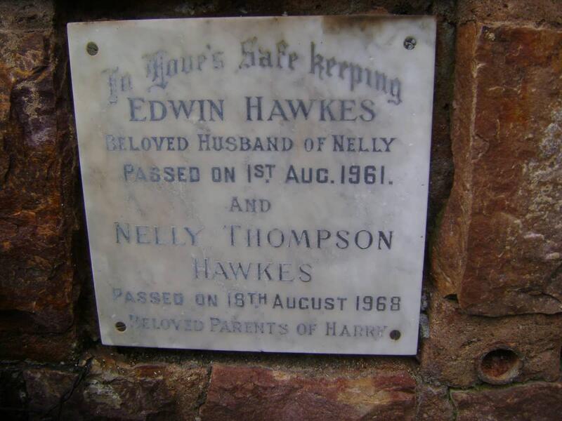 HAWKES Edwin -1961 & Nelly Thompson -1968