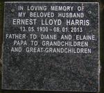 HARRIS Ernest Lloyd 1930-2013