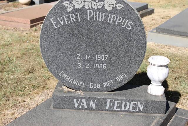 EEDEN Evert Philippus, van 1907-1986