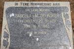 KOKER Isabella M., de nee KOTZE 1881-1953