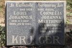 KRUGER Louis Johannes 1902-1964 & Cornelia Johanna Marthinus OOSTHUYSE 1914-1989