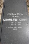 KUUN Cecilia Anna, Grobler 1923-2006