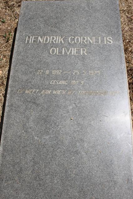 OLIVIER Hendrik Cornelis 1892-1975
