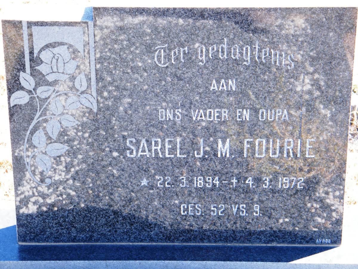FOURIE Sarel J.M. 1894-1972