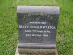 WESTON Bertie Ronald 1879-1950
