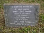 HANSON Ernest -1949 & Grace Anita -1957