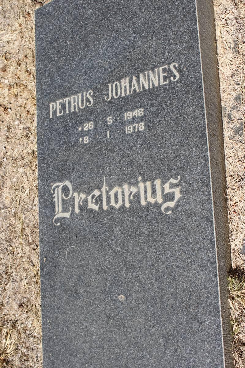 PRETORIUS Petrus Johannes 1948-1978
