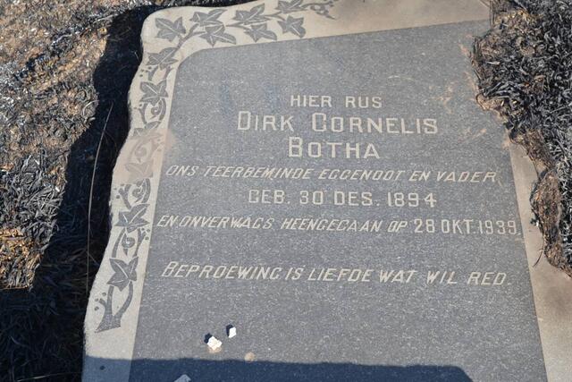 BOTHA Dirk Cornelis 1894-1939