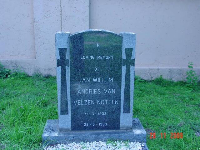 NOTTEN Jan Willem Andries Van Velzen 1903-1983