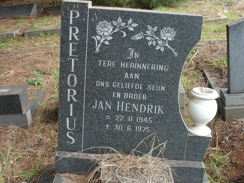 PRETORIUS Jan Hendrik 1945-1975