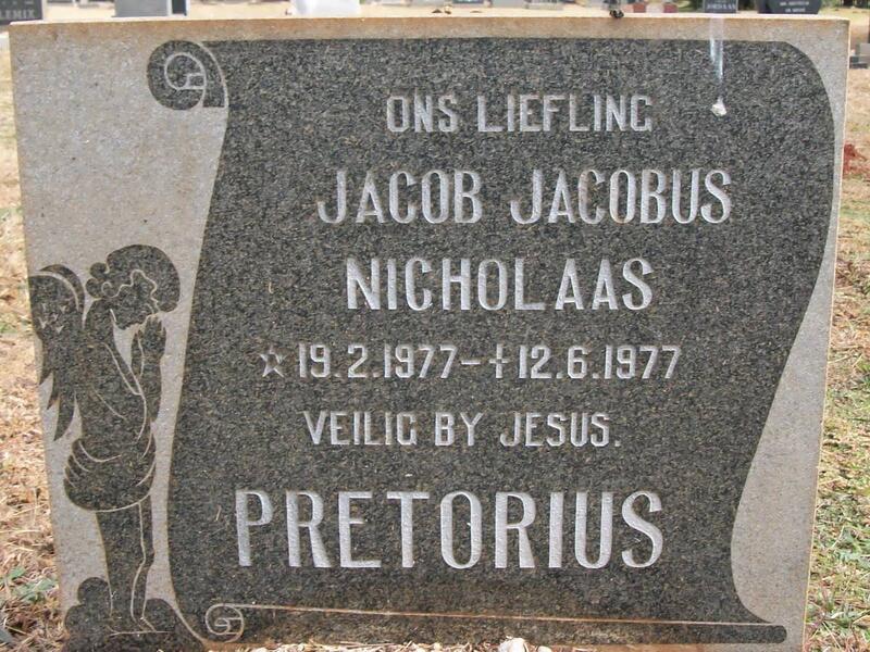 PRETORIUS Jacob Jacobus Nicholaas 1977-1977