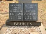 BEUKES J.J. 1933-1996 & A.L.C. 1935-1994