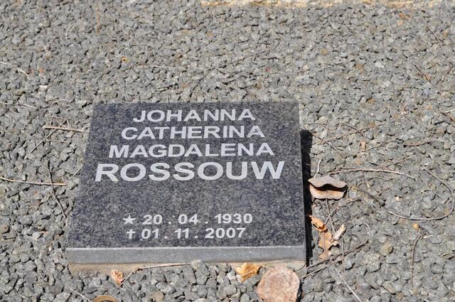 ROSSOUW Johanna Catherina Magdalena 1930-2007
