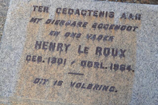 ROUX Henry, le 1901-1964