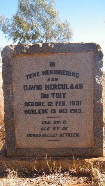 TOIT David Herculaas, du 1891-1913