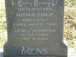 MILNS Arthur Philip 1877-1966