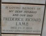 LAMB Frederick Richard -1956