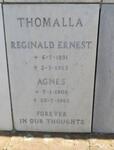 THOMALLA Reginald Ernest 1891-1963 & Agnes 1908-1982