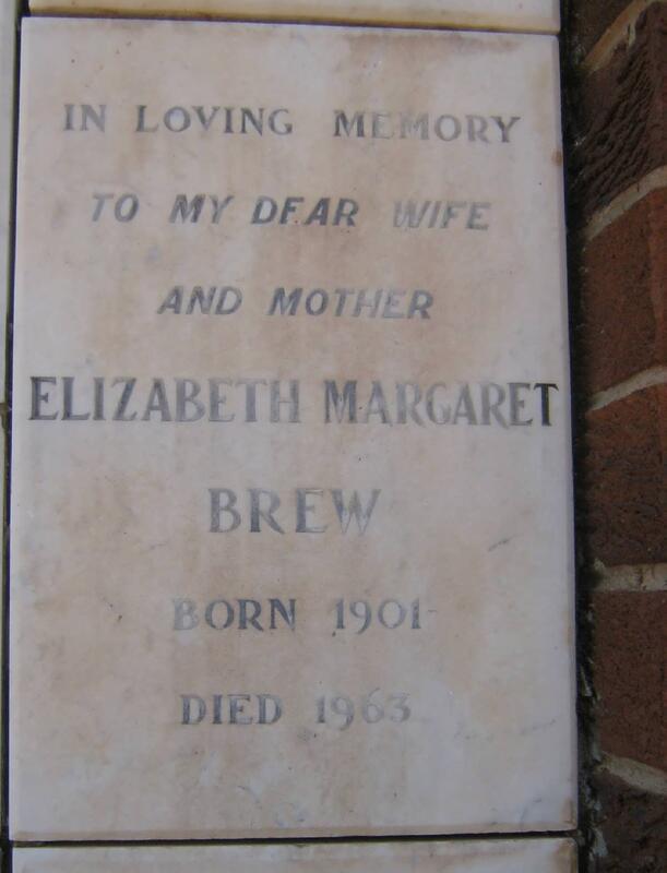 BREW Elizabeth Margaret 1901-1963