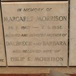 MORRISON Margaret 1907-1952