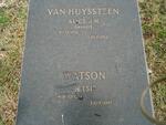 HUYSSTEEN Alice J.M., van nee MAREE 1892-1976 :: WATSON Betsie 1919-1957