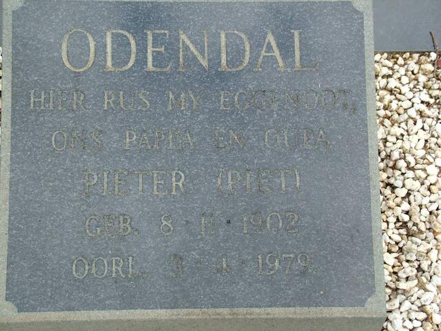 ODENDAL Pieter 1902-1979