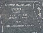 PFEIL Susanna Magdalena nee ROUX 1904-1986