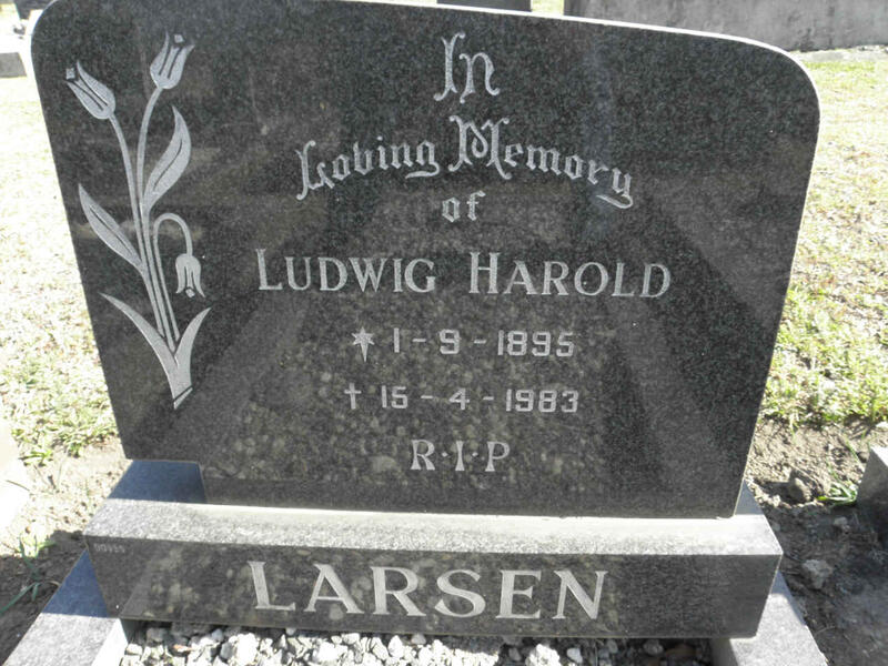 LARSEN Ludwig Harold 1895-1983