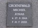 GROENEWALD Michiel Josias 1944-2002