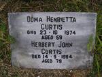 CURTIS Herbert John -1984 & Doma Henrietta -1974