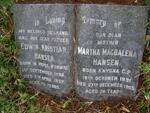 HANSEN Edwin Kristian 1886-1959 & Martha Magdalena 1891-1965