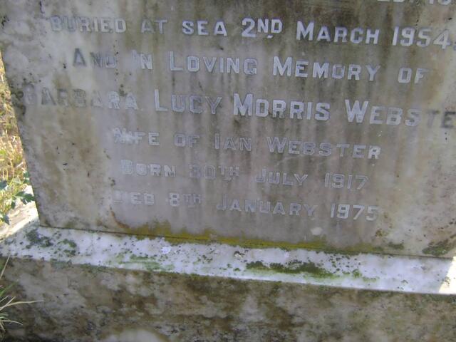WEBSTER Ian Shepherd -1954 & Barbara Lucy MORRIS 1917-1975