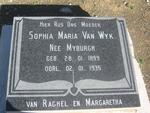 WYK Sophia Maria, van nee MYBURGH 1899-1935