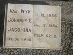 WYK Johanna C. Jacomina, van nee du RAAN 1855-1956