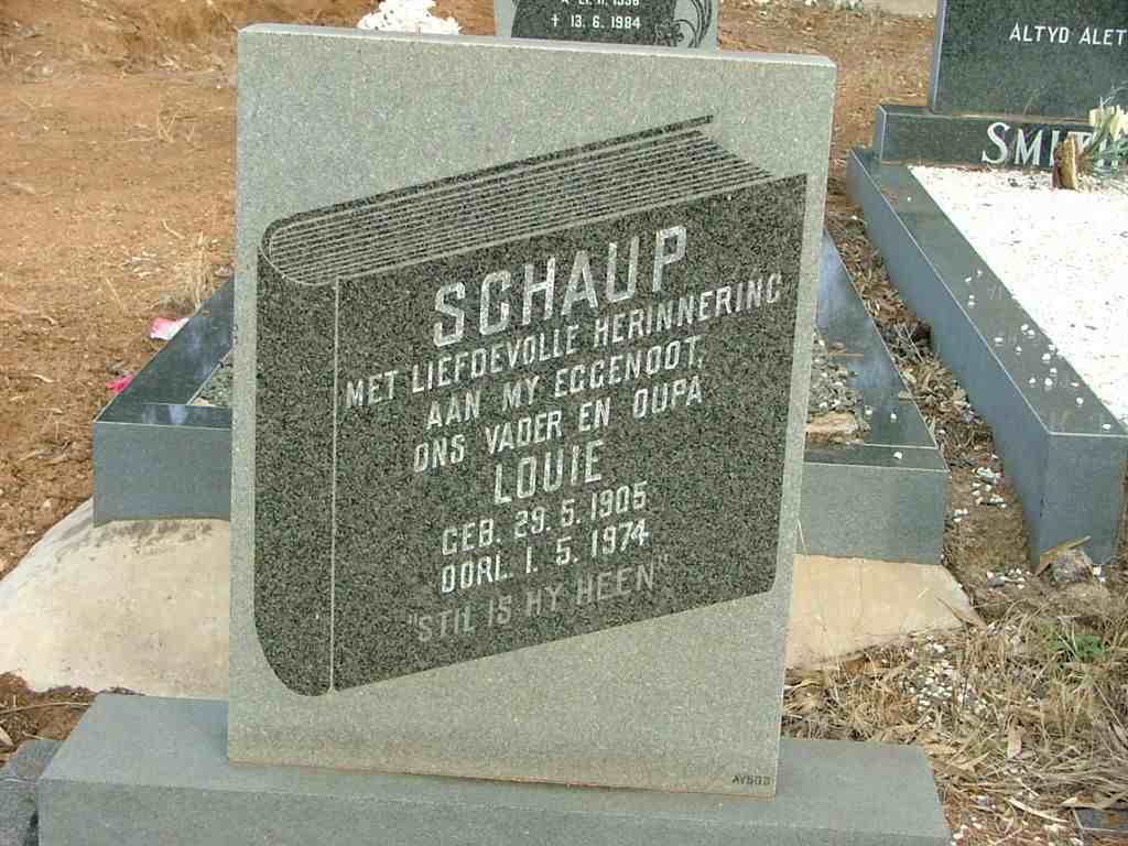 SCHAUP Louie 1905-1974