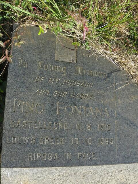 FONTANA Pino 1910-1965
