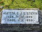 STEYN Aletta C.J.E. 1895-1959