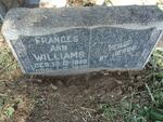 WILLIAMS Frances Ann 1949-1950