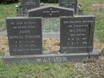 WATSON John Manuel Stander 1917-1974 & Mildred SHIPTON 1917-1976