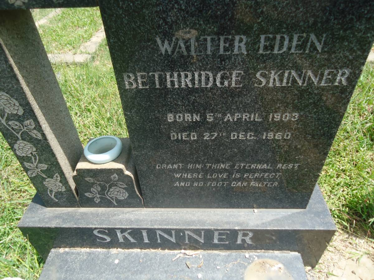 SKINNER Walter Eden Bethridge 1903-1960