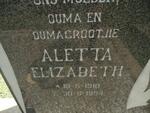 HORN Aletta Elizabeth 1918-1994
