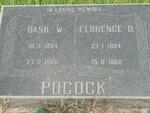 POCOCK Basil W. 1924-1966 & Florence D. 1924-1968