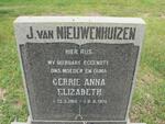 NIEUWENHUIZEN Gerrie Anna Elizabeth, J. van 1915-1974