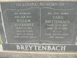 BREYTENBACH Willem Johannes 1897-1975 & Vara 1897-1985